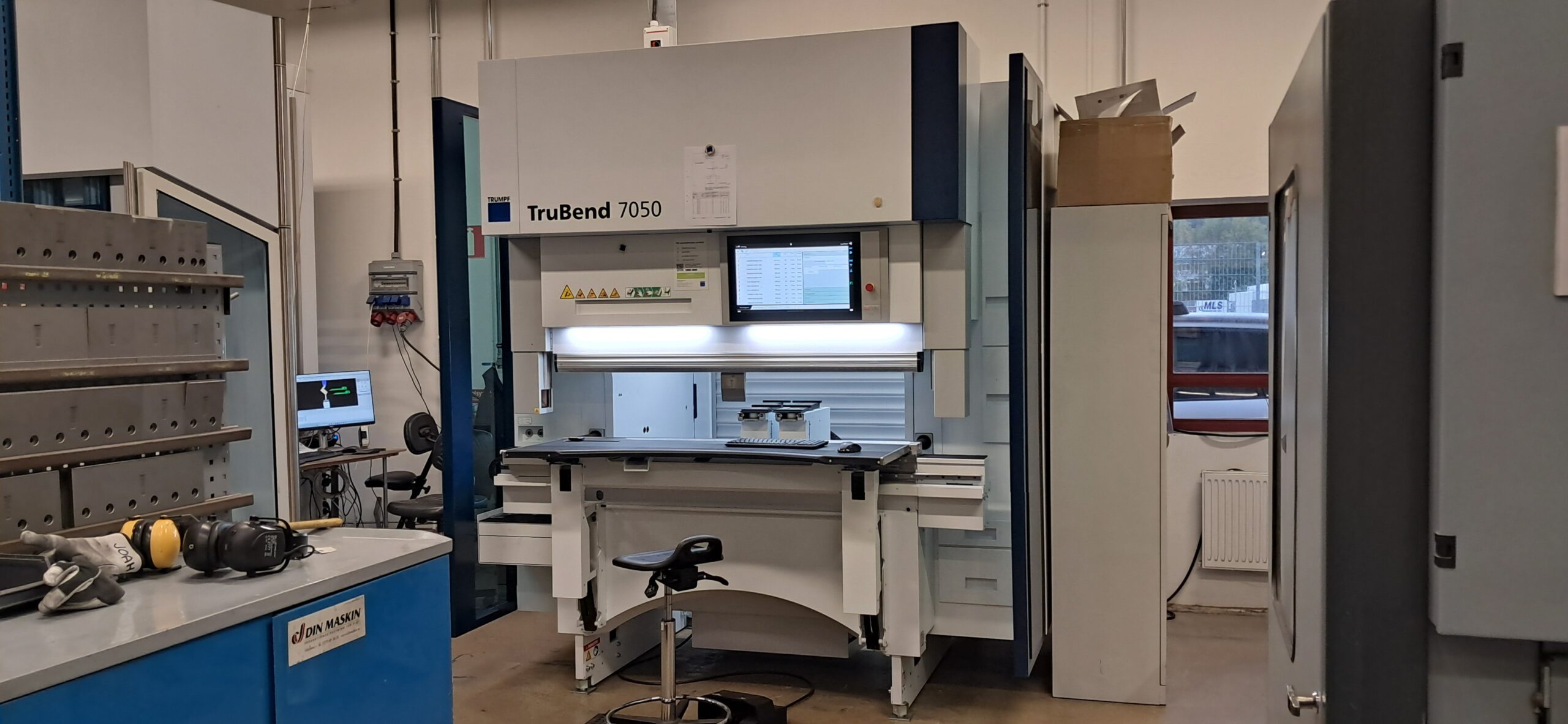 trumpf trubend 7050 i en verkstad